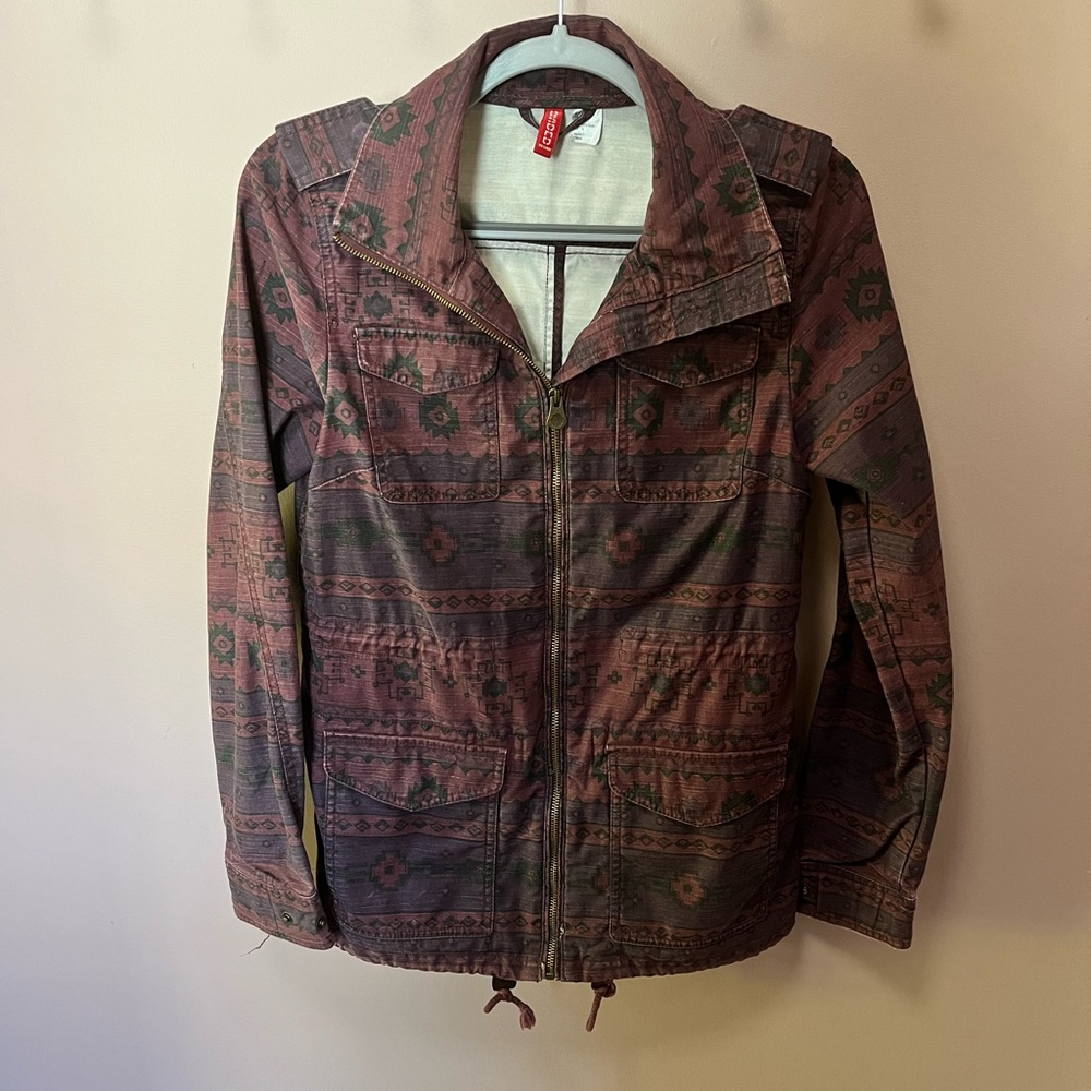 Maroon utility jacket